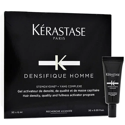 Kerastase Densifique Homme, kuracja kreująca gęstość włosów dla mężczyzn, wcierka, 30x6ml