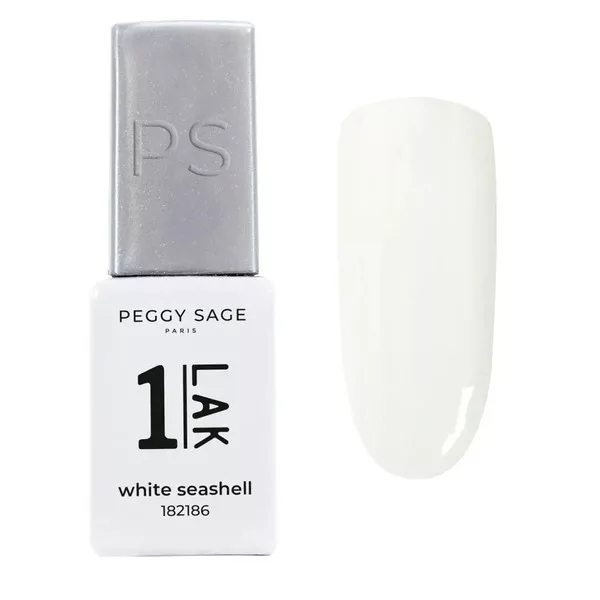 Peggy Sage, One-LAK lakier hybrydowy 3w1, white seashell, 5ml
