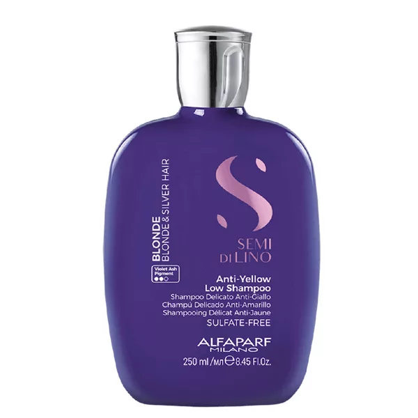 Alfaparf Milano Semi Di Lino Blonde, szampon ochładzający odcień blond i siwy, 250ml