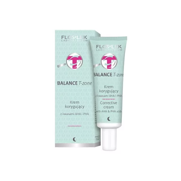 FlosLek Balance T-Zone krem korygujący z kwasami AHA i PHA 50ml