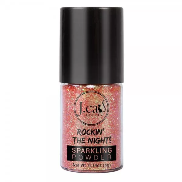 J.Cat Beauty Rock the night! Sparkling powder, sypki pigment, Tangerine, 4g