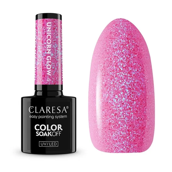 Claresa Color Soak Off UV/LED Unicorn Glow lakier hybrydowy 4 5g