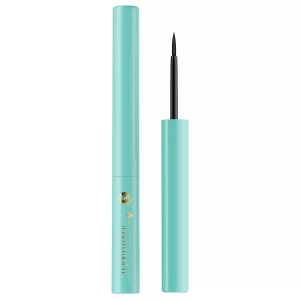 Bell Liquid Eyeliner, płynny eyeliner z drobinkami, 01 Sparkling black, 2,6g