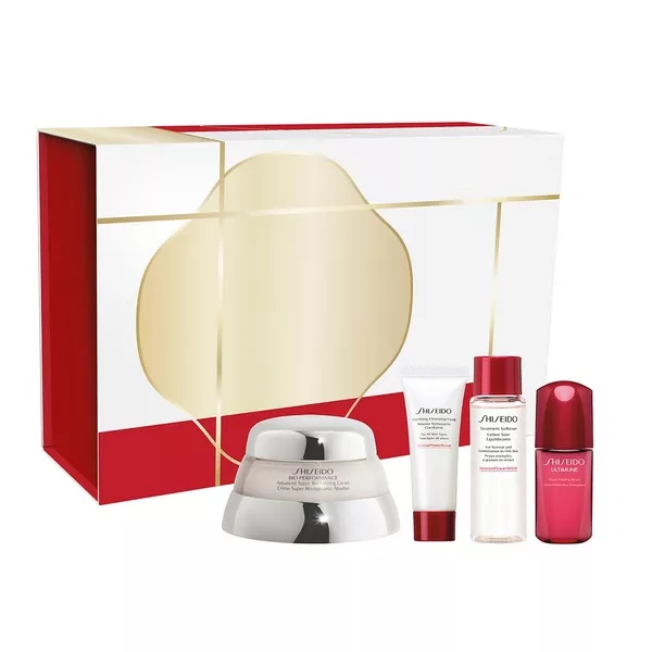 Shiseido Time Fighting Ritual zestaw krem przeciwstarzeniowy 50ml + pianka oczyszczająca 5ml + lotion do twarzy 7ml + serum przeciwstarzeniowe 10ml