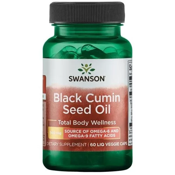 Swanson Olej z czarnego kminku 500mg 60 kaps.