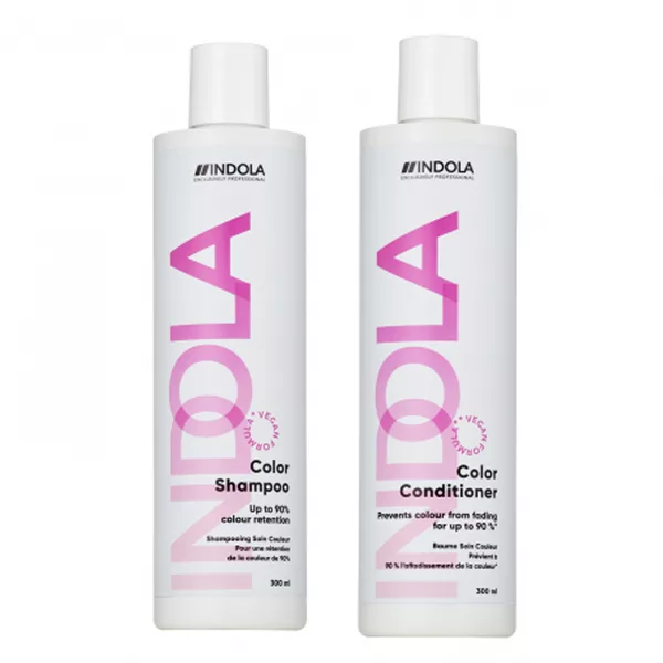 Indola Color, zestaw do włosów farbowanych, szampon + odżywka, 2x300ml