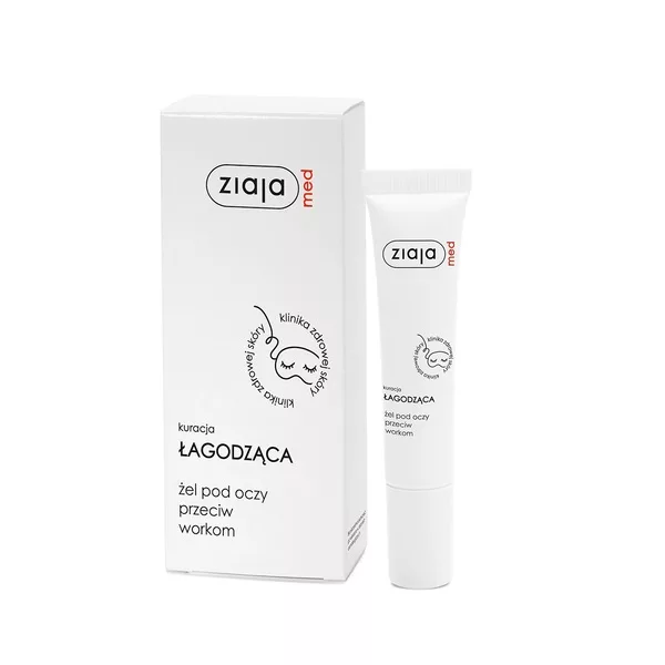 Ziaja Med Kuracja Pod Oczy, łagodzącay żel pod oczy przeciw workom, 15ml
