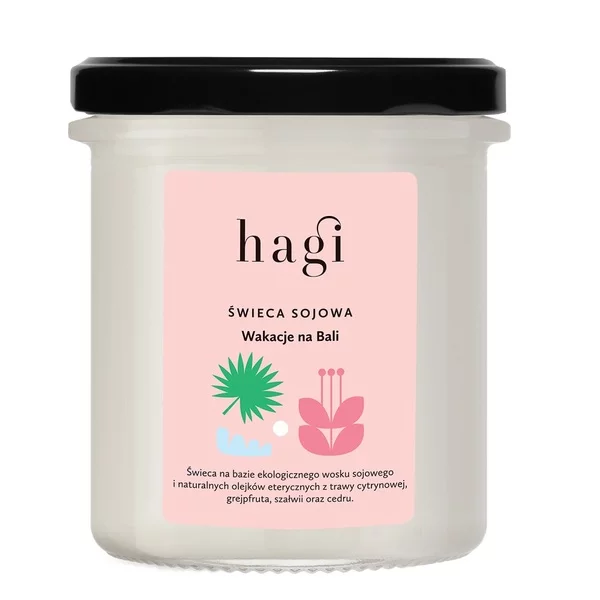 Hagi Mała świeca sojowa Wakacje na Bali 215ml