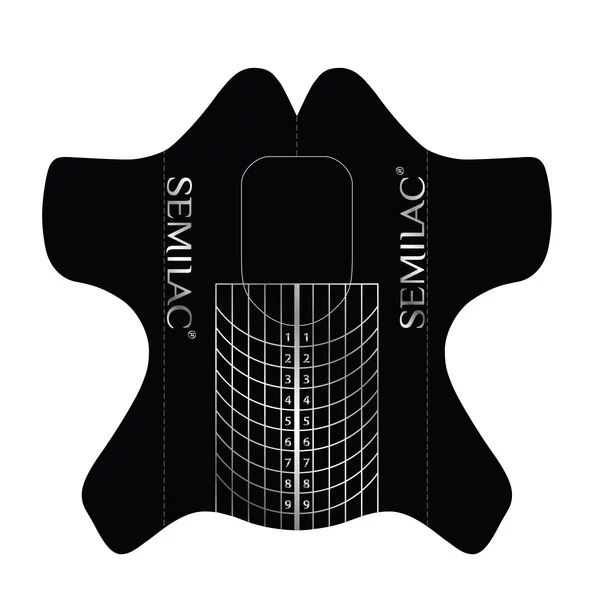 Semilac Semi HARDI Shaper Wide, szablony do przedłużania, 100szt