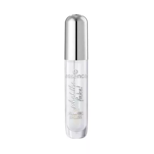 Essence What The Fake! Plumping Lipgloss, powiększający błyszczyk do ust, 100 Sheer Genius, 4ml