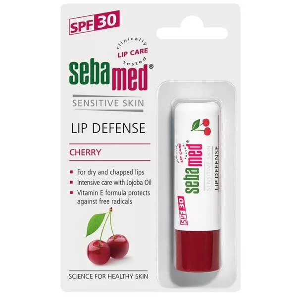 Sebamed Lip Defense SPF30 ochronna pomadka do ust Cherry 4.8g