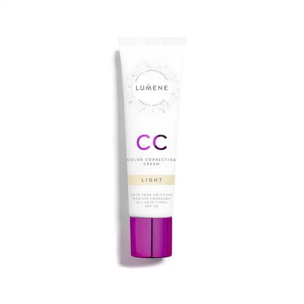 Lumene CC 7w1, lekki podkład redukujący zaczerwienienia, 30ml, Light