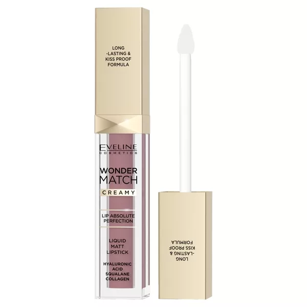 Eveline Cosmetics Wonder Match matowa pomadka w płynie 04A Mallow Flower 6.8ml