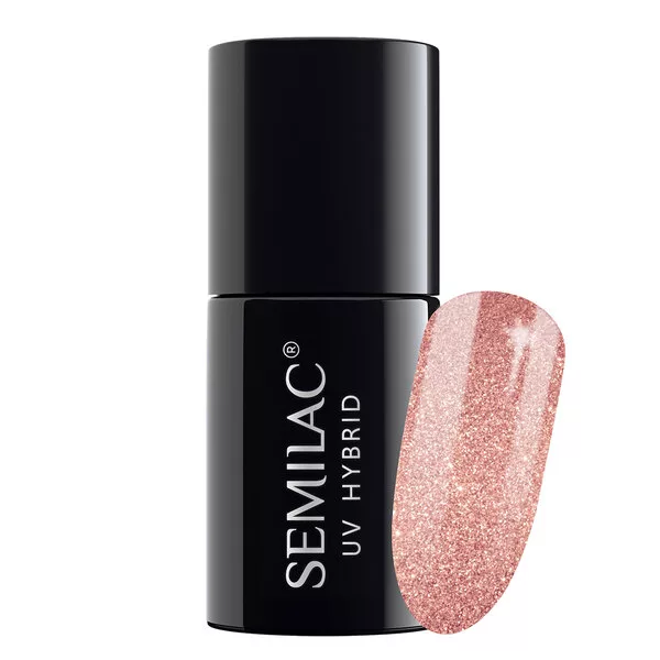 Semilac, lakier hybrydowy, 7ml, 094 Pink Gold
