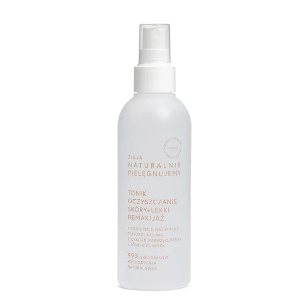 Ziaja Naturalnie Pielęgnujemy, tonik do oczyszczania skóry i lekkiego demakijażu, 200ml