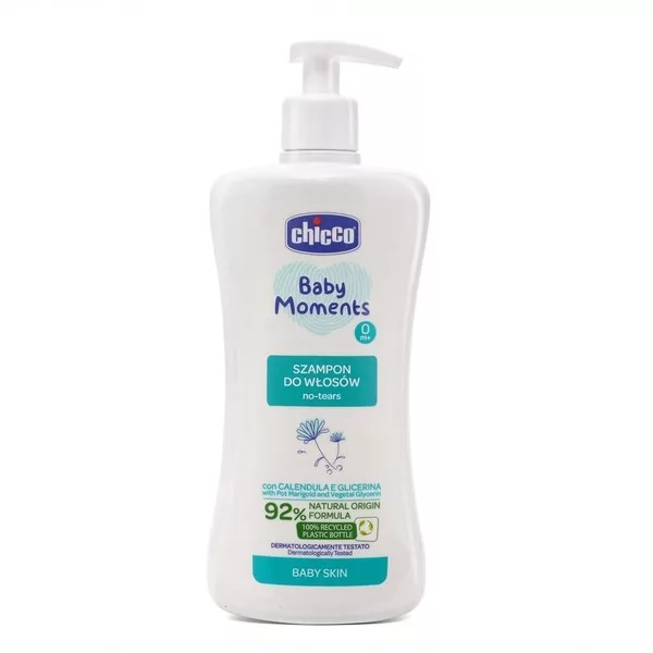 Chicco Baby Moments szampon do włosów dla dzieci 0m+ 500ml