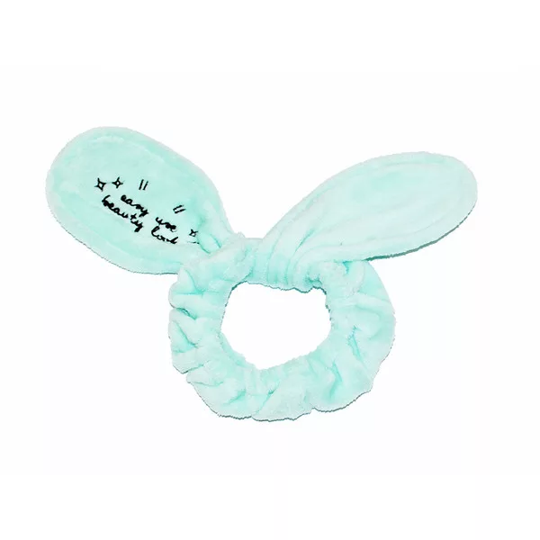 Dr. Mola Bunny Ears pluszowa opaska kosmetyczna królicze uszy Miętowa