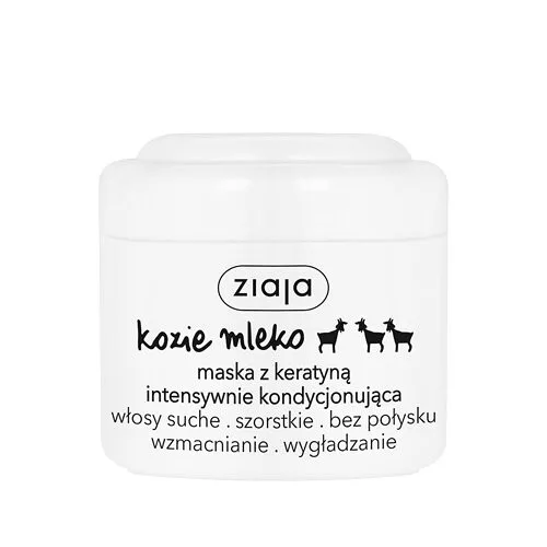 Ziaja Kozie Mleko, maska do włosów intensywnie kondycjonująca z keratyną, 200ml