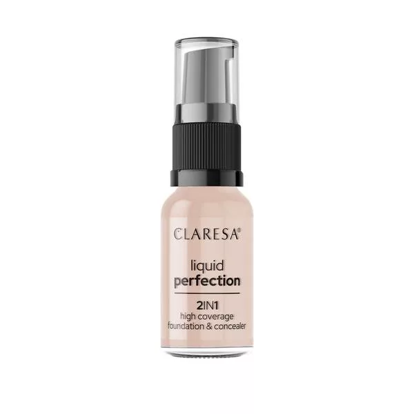 Claresa, 2W1 KOREKTOR I PODKŁAD KRYJĄCY LIQUID PERFECTION 103 COOL MEDIUM 34g
