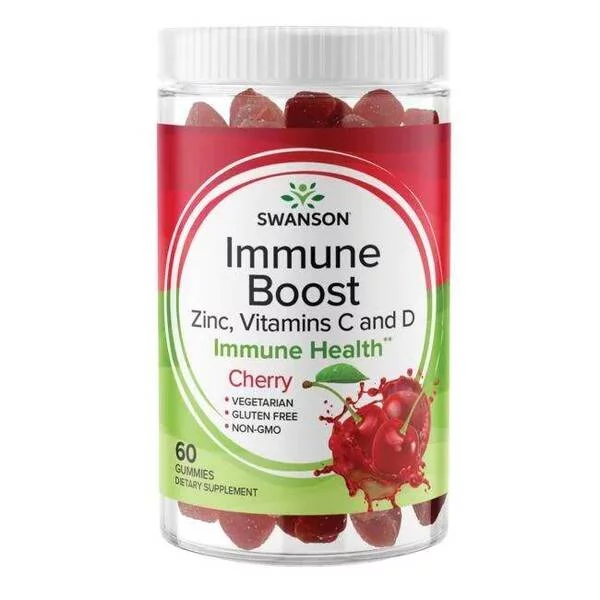 Swanson Immune Boost smak wiśniowy 60 gumisiów