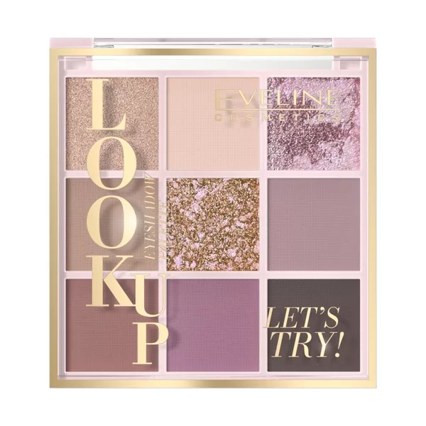 Eveline Cosmetics Look Up, Paleta 9 cieni do powiek Let's Try
