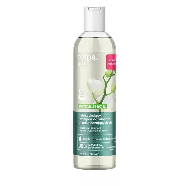 Tołpa Green, detoksykujący szampon do włosów przetłuszczających się, 300ml