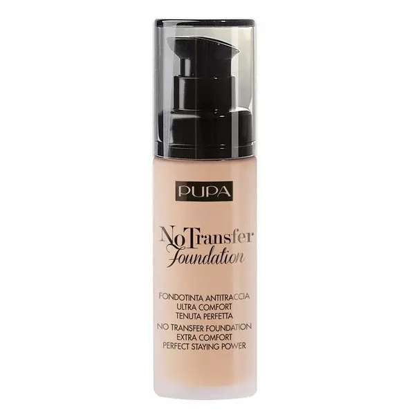 Pupa No Transfer, trwały podkład do twarzy, 30ml, 01 Nude