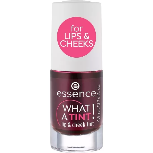 Essence WHAT A TINT!, pomadka i róż w płynie, 4.9ml