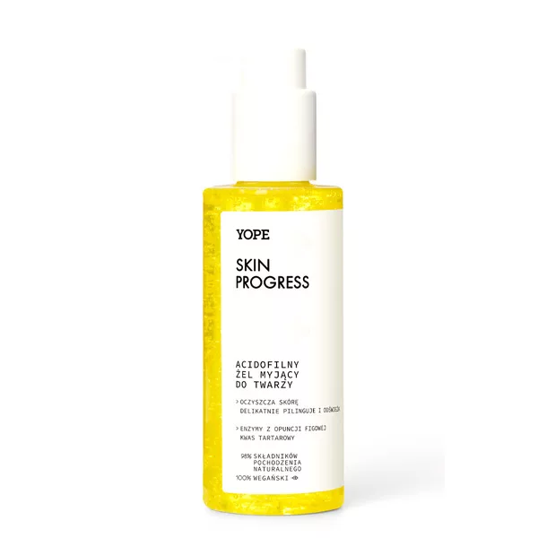 Yope Skin Progress, acidofilny żel myjący do twarzy, 150ml
