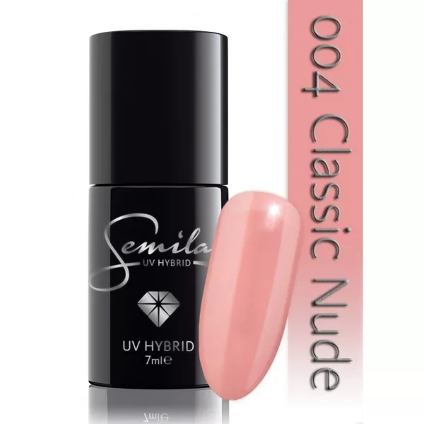 Semilac lakier hybrydowy 004 Classic Nude, 7ml