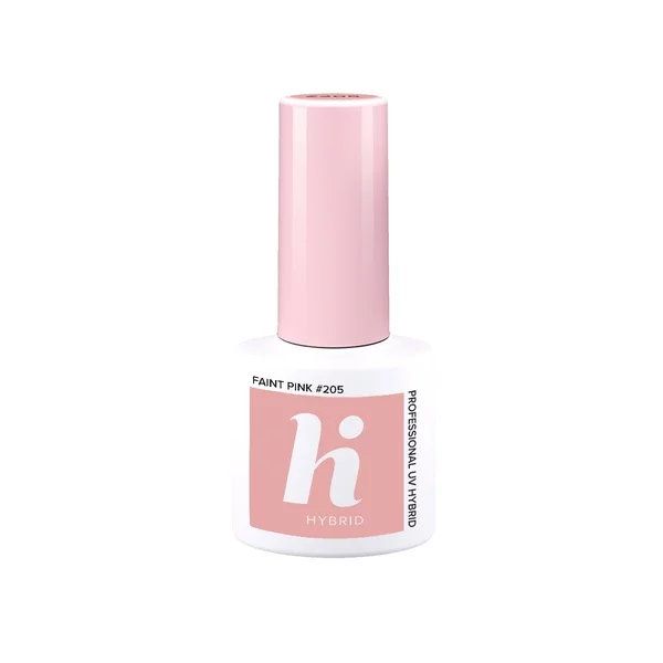 hi hybrid, lakier hybrydowy, 5ml, #205 Faint Pink