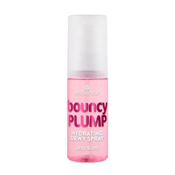 Essence Bouncy Plump Hydrating Dewy Spray, mgiełka nawilżająca utrwalająca makijaż, 50ml