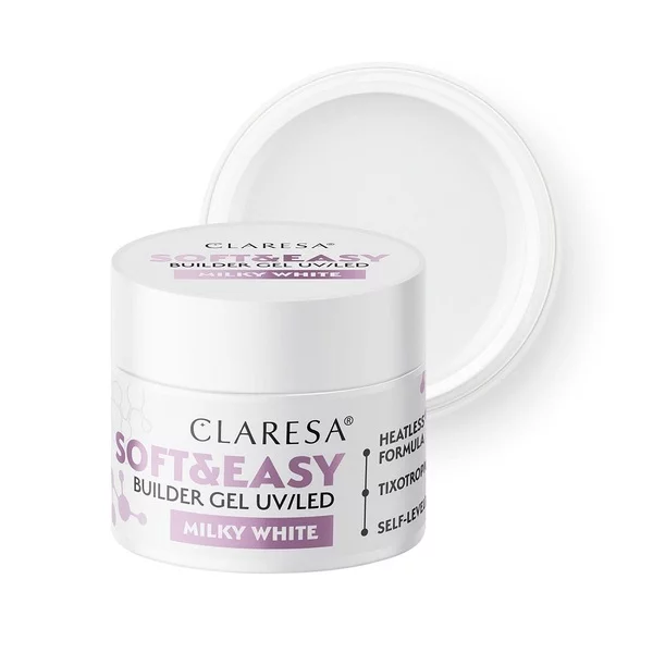 Claresa Soft& Easy Builder Gel żel budujący Milky White 45g