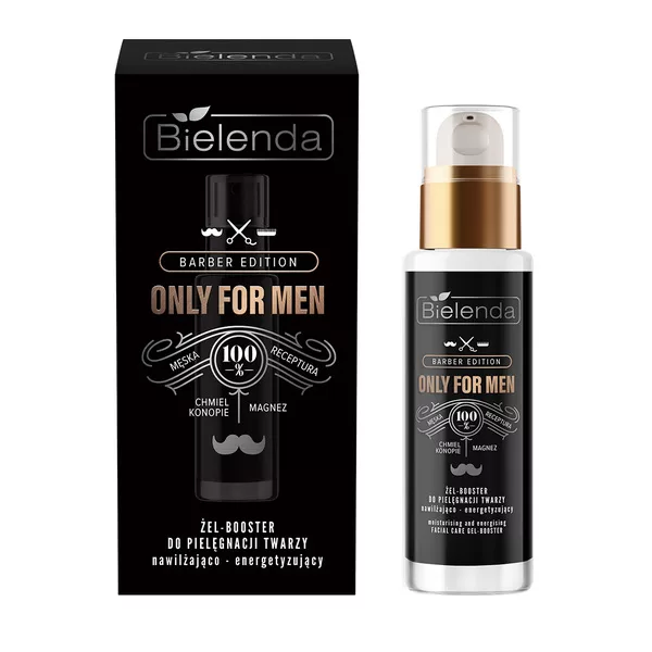 Bielenda Only For Men - Barber Edition żel-booster Nawilżająco-energetyzujący, 30ml