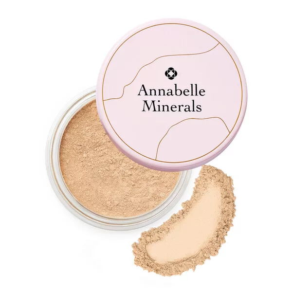Annabelle Minerals, podkład mineralny rozświetlający, 10g, Golden Sand