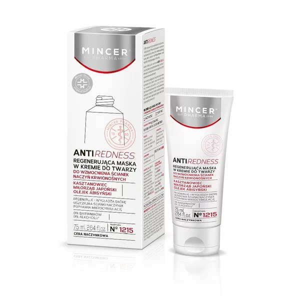 Mincer Pharma Anti-Redness regenerująca maska w kremie do twarzy No.1215 75ml