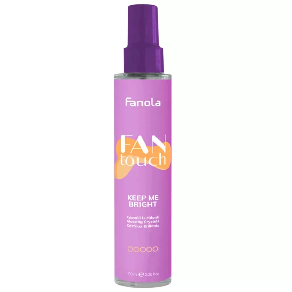 Fanola Fantouch Keep Me Bright Glossing Crystals, kryształki do włosów zapobiegające rozdwajaniu się końcówek, 100ml