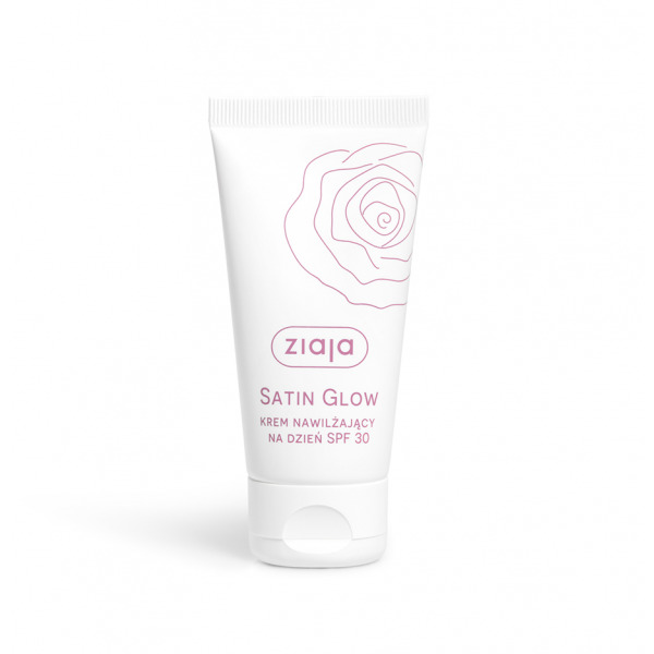 Ziaja Satin Glow, krem nawilżający do twarzy na dzień SPF 30, 50ml