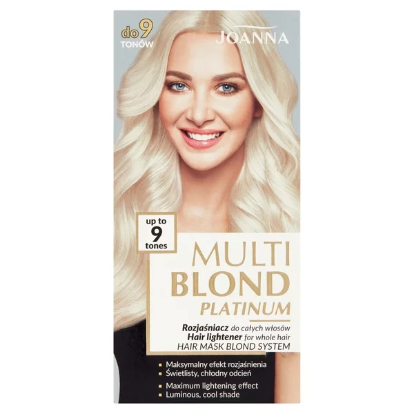 Joanna Multi Blond Platinum Rozjaśniacz do całych włosów do 9 tonów