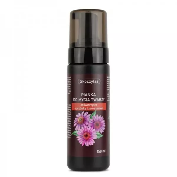 Skoczylas Pianka do mycia twarzy odświeżająca z jeżówką i żeń-szeniem 150ml