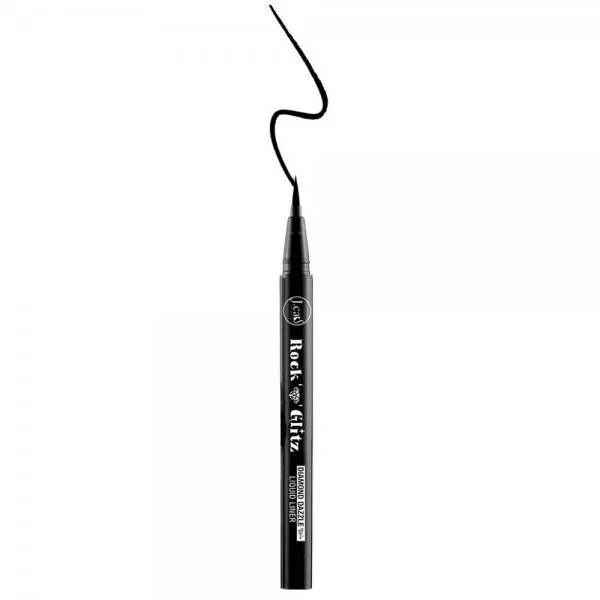 J.Cat Beauty Rock and Glitz Diamond Dazzle Liquid Liner, połyskujący eyeliner w pisaku, Tuxedo mask, 0,85g