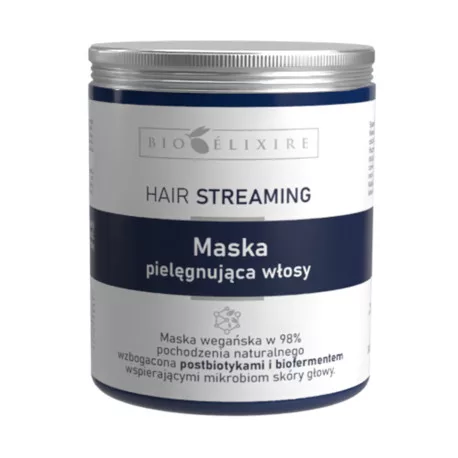 Bioelixire Hair Streaming, maska pielęgnująca włosy z postbiotyki, 300ml
