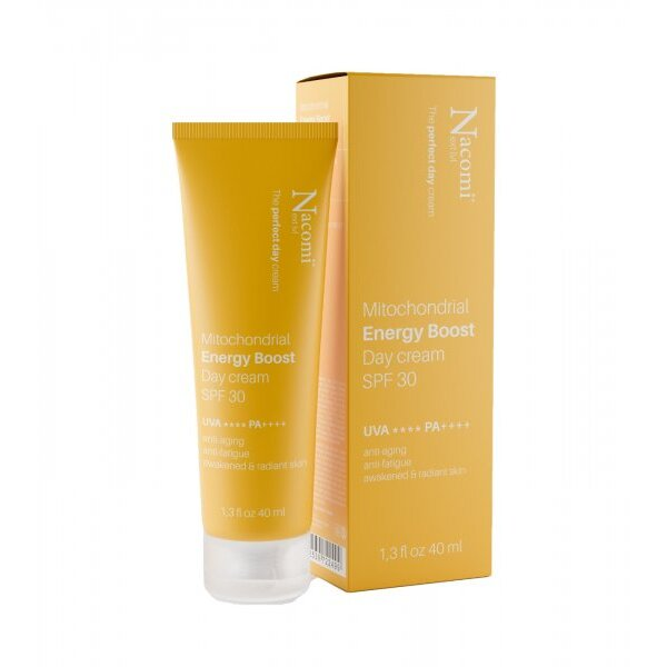Nacomi Next Level, krem energetyzujący z ochroną mitochondrialną SPF 30, 40ml
