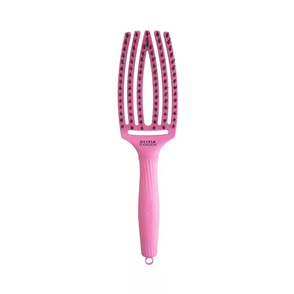 Olivia Garden Fingerbrush Combo, szczotka do włosów, Amazonki róż po zdrowie, Bubble Pink