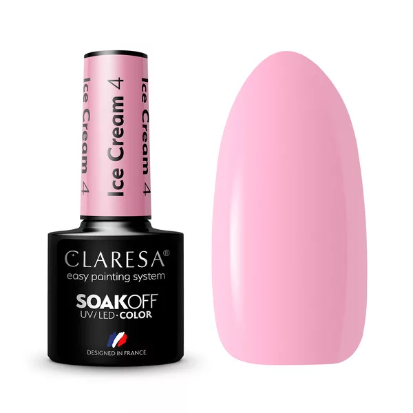 Claresa, Lakier hybrydowy, ICE CREAM 4, 5g