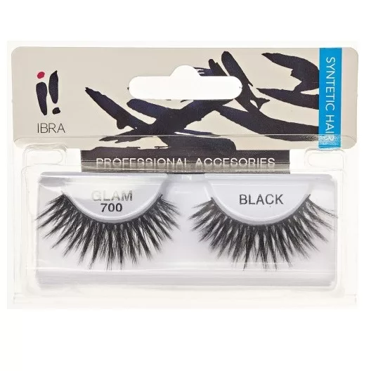 Ibra Para sztucznych rzęs na pasku Glam 700 Black