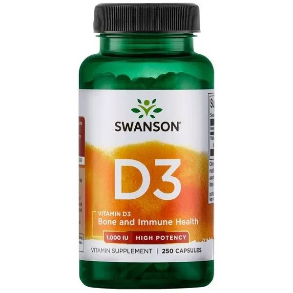 Swanson Witamina D-3 1000IU 250 kaps