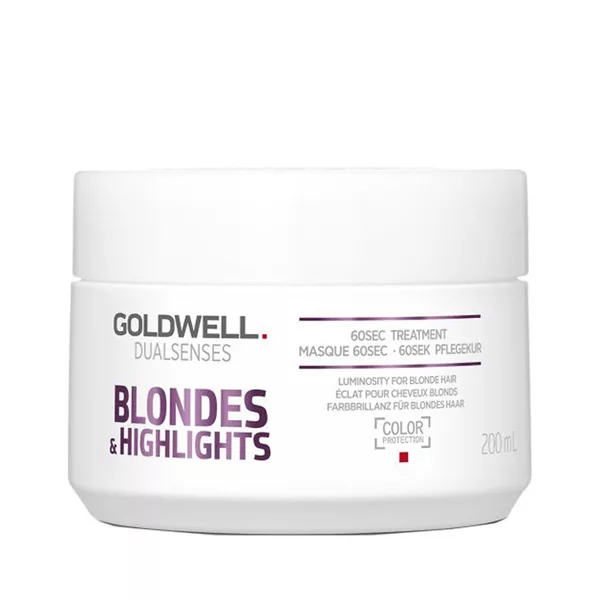 Goldwell Dualsenses Blondes & Highlights, 60-sekundowa kuracja neutralizująca, 200ml