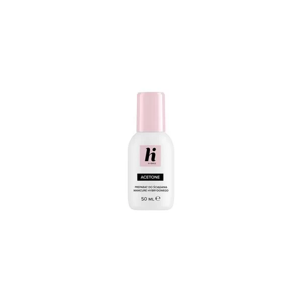 hi hybrid, acetone, preparat do usuwania lakieru hybrydowego, 50ml