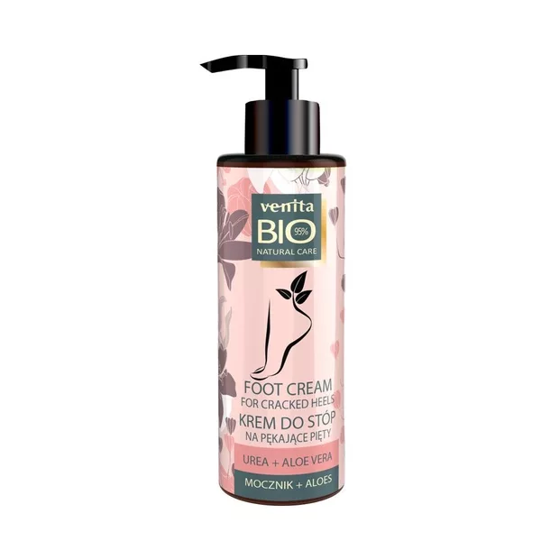 Venita Bio Natural Care Foot Cream regenerujący bio krem na pękające pięty Mocznik + Ekstrakt z Aloesu 100ml